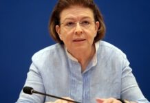 Η υπουργός Πολιτισμού Λ. Μενδώνη στο Συμβούλιο Υπουργών στις Βρυξέλλες